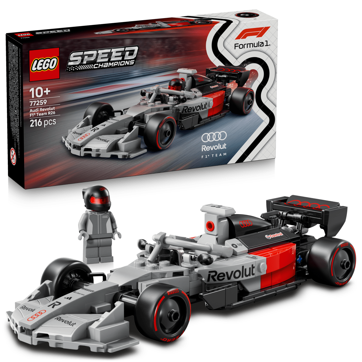 LEGO Speed Champions Audi Revolut F1 Team R26 Race Car 77259 - Phillips Hobbies