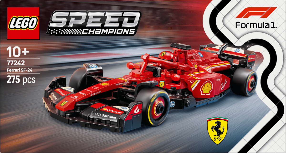 LEGO® Speed Champions Ferrari SF - 24 F1® Race Car Driver Set 77242 - Phillips Hobbies