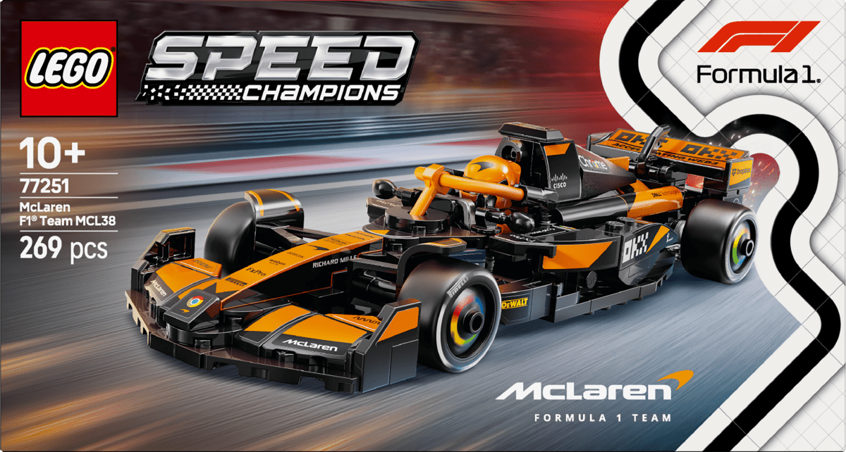 LEGO Speed Champions McLaren F1® Team MCL38 Race Car 77251 - Phillips Hobbies