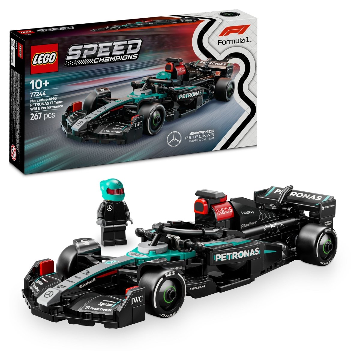 LEGO® Speed Champions Mercedes - AMG F1® W15 Race Car Toy Vehicle 77244 - Phillips Hobbies