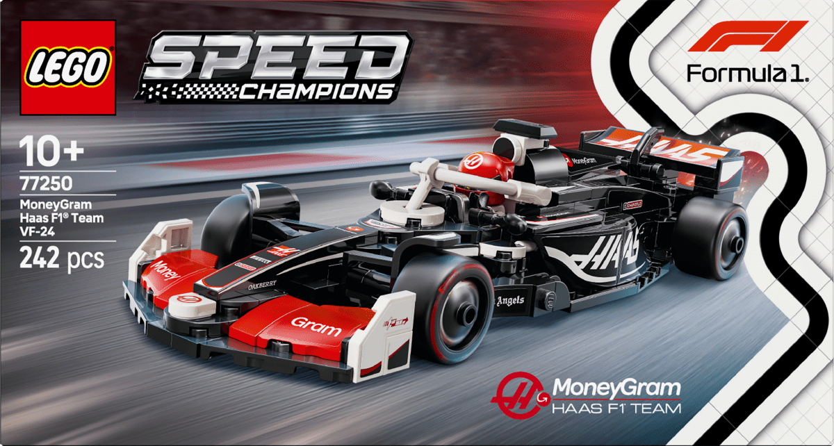 LEGO® Speed Champions MoneyGram Haas F1® Team VF - 24 Race Car Toy Vehicle 77250 - Phillips Hobbies