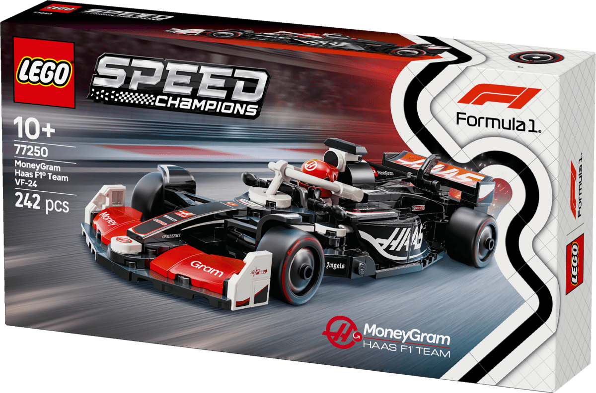 LEGO® Speed Champions MoneyGram Haas F1® Team VF - 24 Race Car Toy Vehicle 77250 - Phillips Hobbies