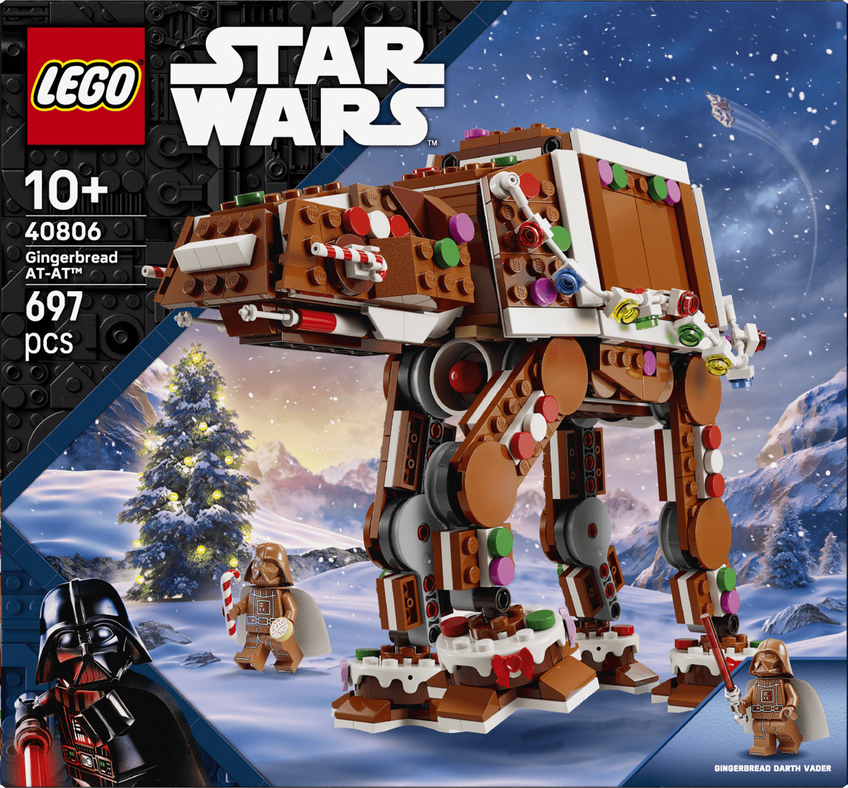 LEGO® Star Wars™ Gingerbread AT-AT™ Walker, Christmas Craft Building Set 40806 - Phillips Hobbies