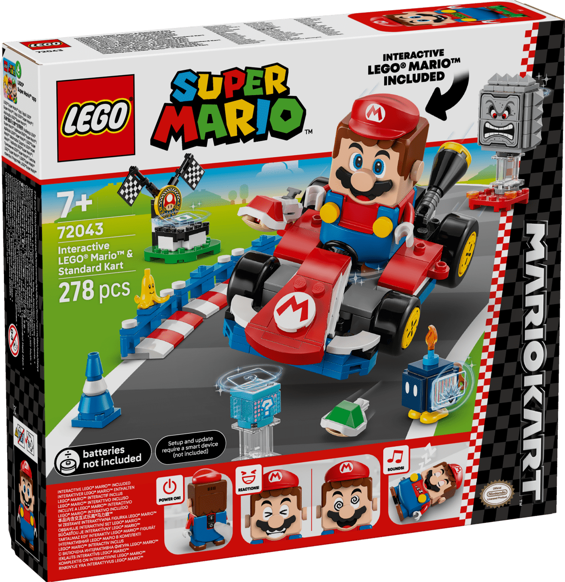 LEGO® Super Mario™: Mario Kart™ – Interactive LEGO® Mario™ & Standard Kart 72043 - Phillips Hobbies