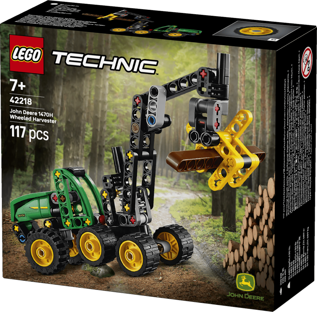 LEGO® Technic John Deere 1470H Wheeled Harvester 42218 - Phillips Hobbies