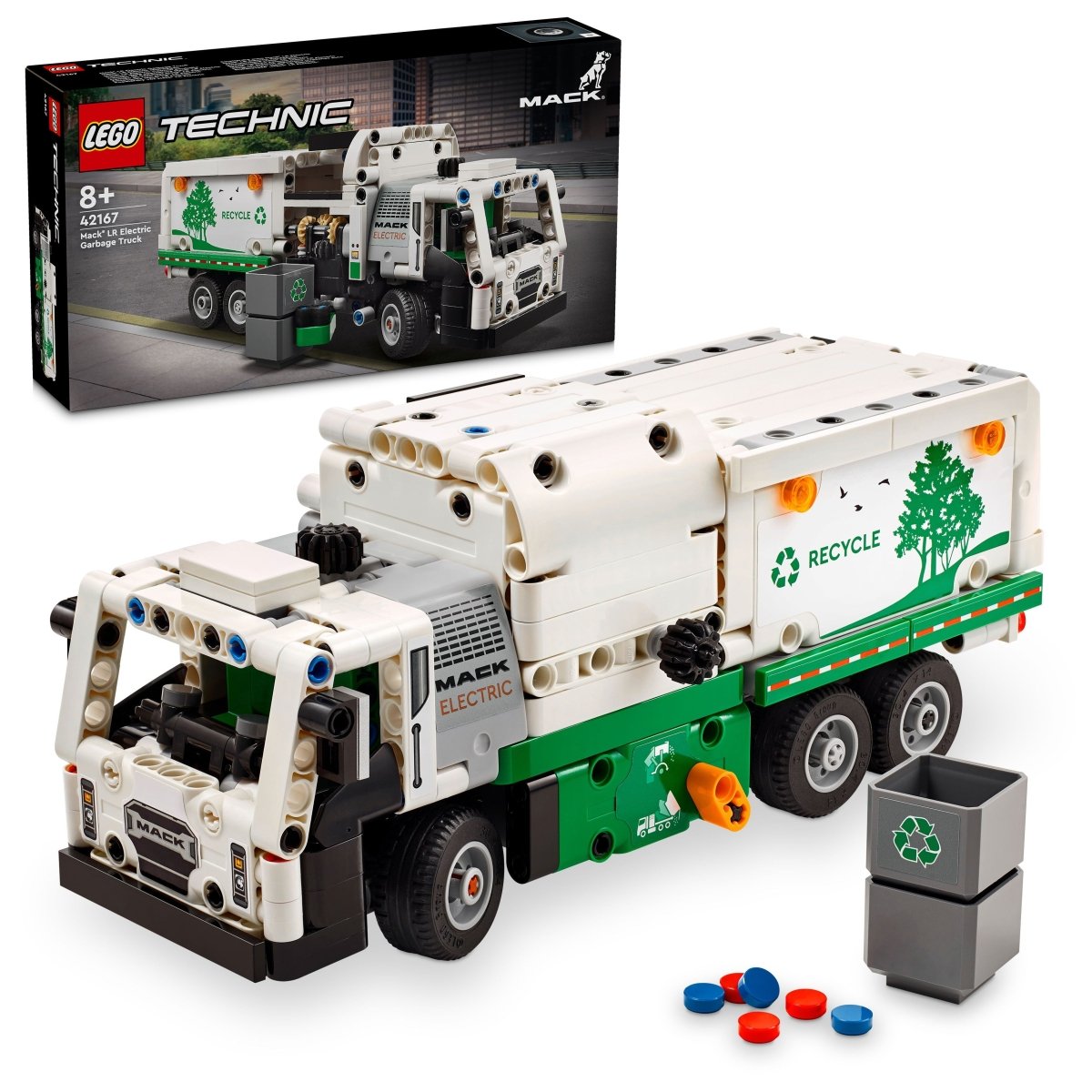 LEGO Technic Mack® LR Electric Garbage Truck 42167 - Phillips Hobbies