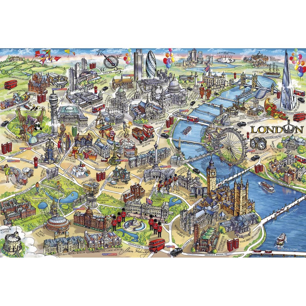 London Landmarks - Gibsons 1000 Piece Jigsaw Puzzle