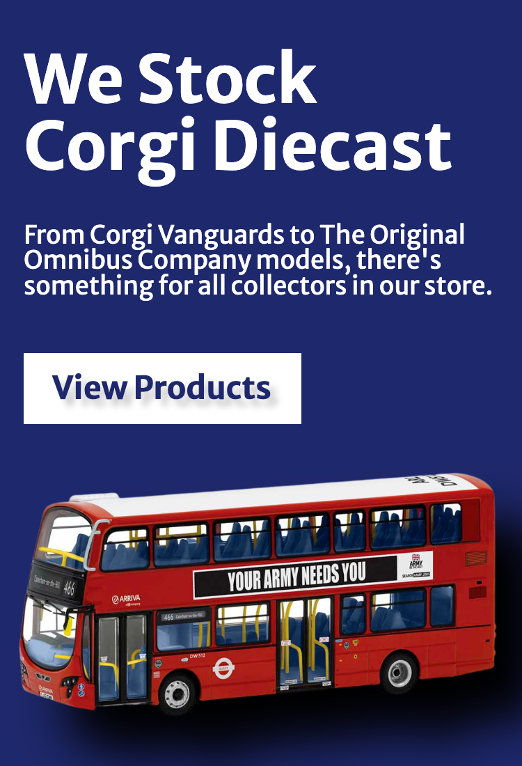 Corgi Diecast Bus Banner