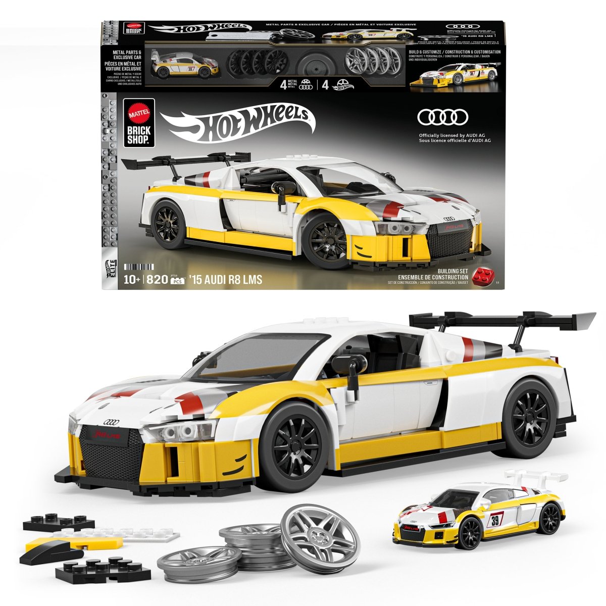 Mattel Brick Shop Hot Wheels '15 Audi R8 LMS - Phillips Hobbies