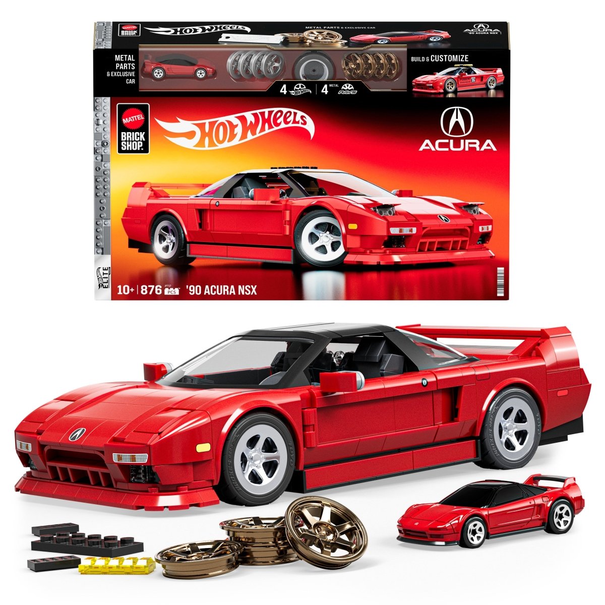 Mattel Brick Shop Hot Wheels '90 Acura NSX - Phillips Hobbies