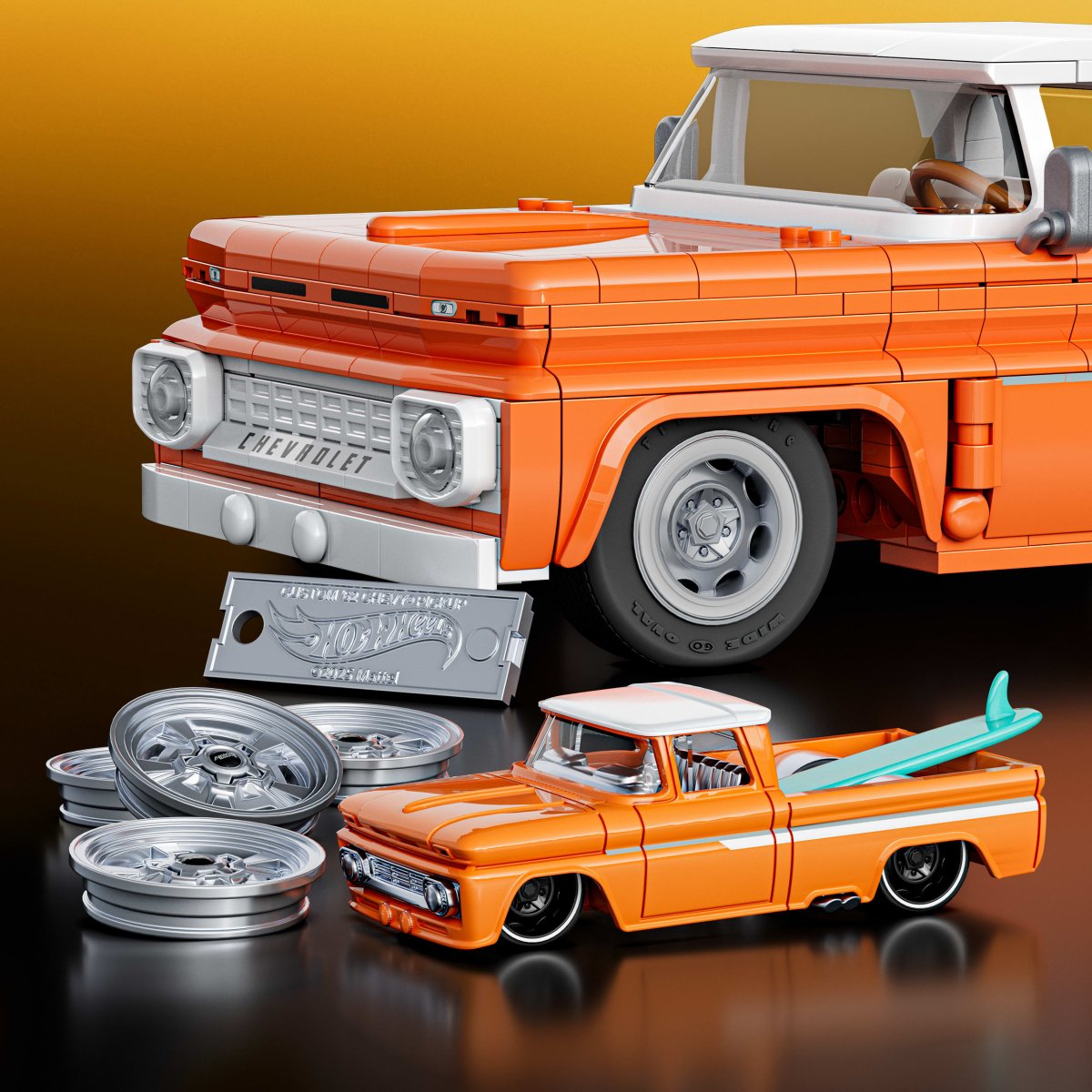 Mattel Brick Shop Hot Wheels Custom '62 Chevy Pickup - Phillips Hobbies