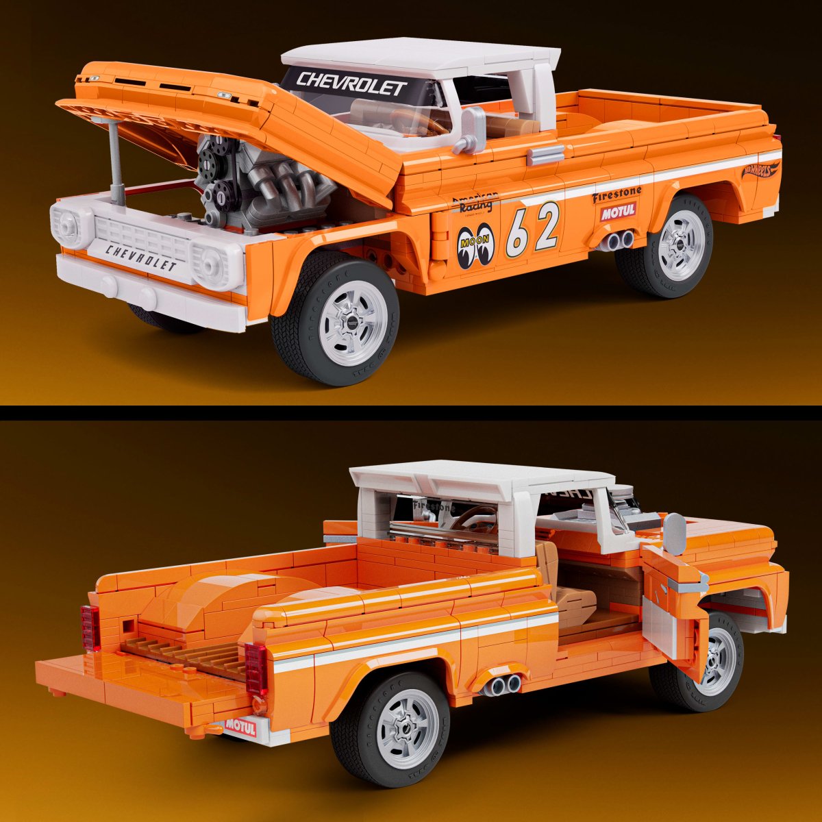 Mattel Brick Shop Hot Wheels Custom '62 Chevy Pickup - Phillips Hobbies
