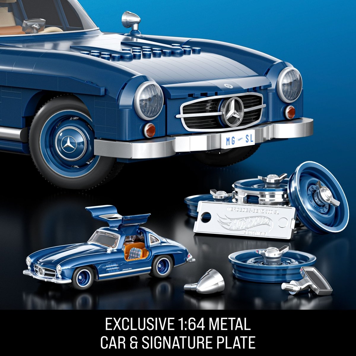 Mattel Brick Shop Hot Wheels Mercedes - Benz 300 SL - Phillips Hobbies