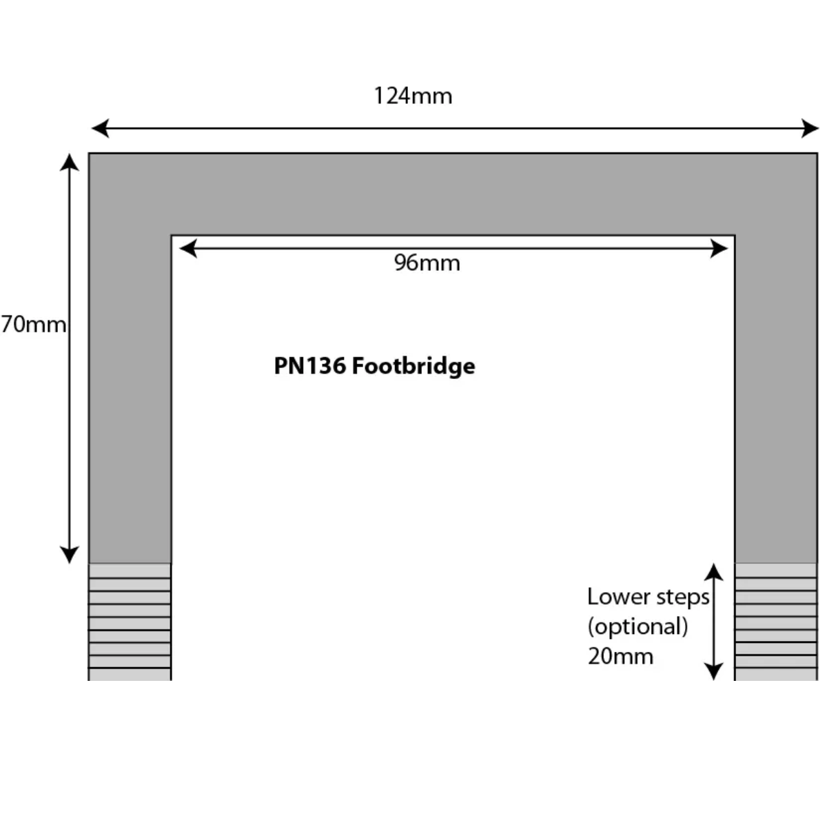 Metcalfe PN136 Footbridge Card Kit - N Gauge - Phillips Hobbies
