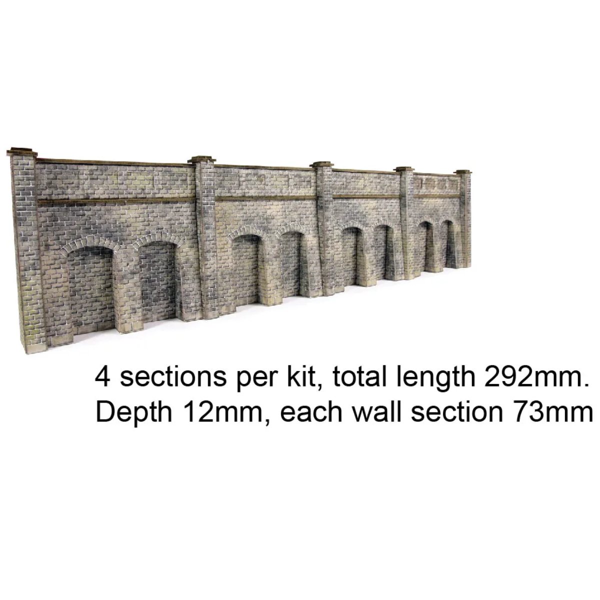 Metcalfe PN144 Retaining Wall in Stone Card Kit - N Gauge - Phillips Hobbies