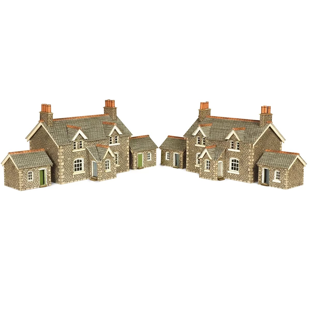 Metcalfe PN155 Workers Cottages Card Kit - N Gauge - Phillips Hobbies