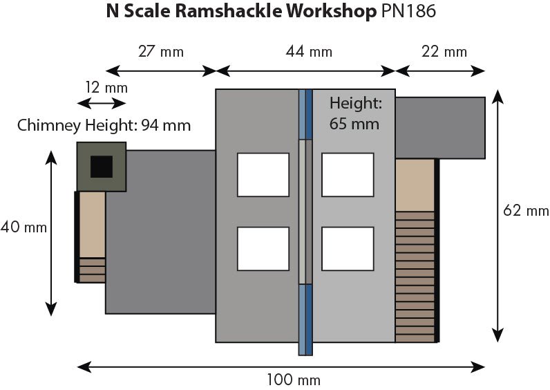 Metcalfe PN186 Ramshackle Workshop Card Kit - N Gauge - Phillips Hobbies