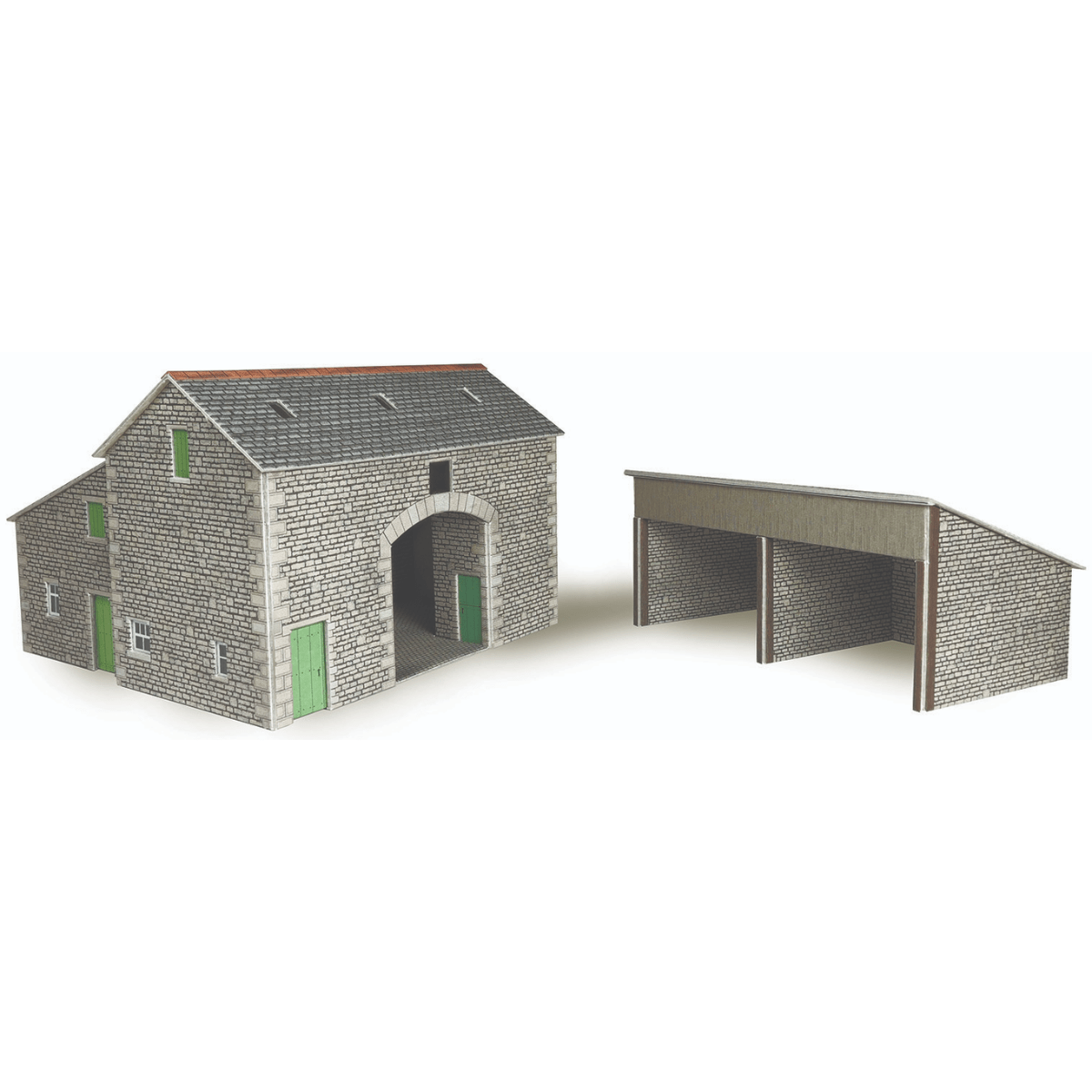 Metcalfe PO251 Manor Farm Barn Card Kit - OO Gauge - Phillips Hobbies