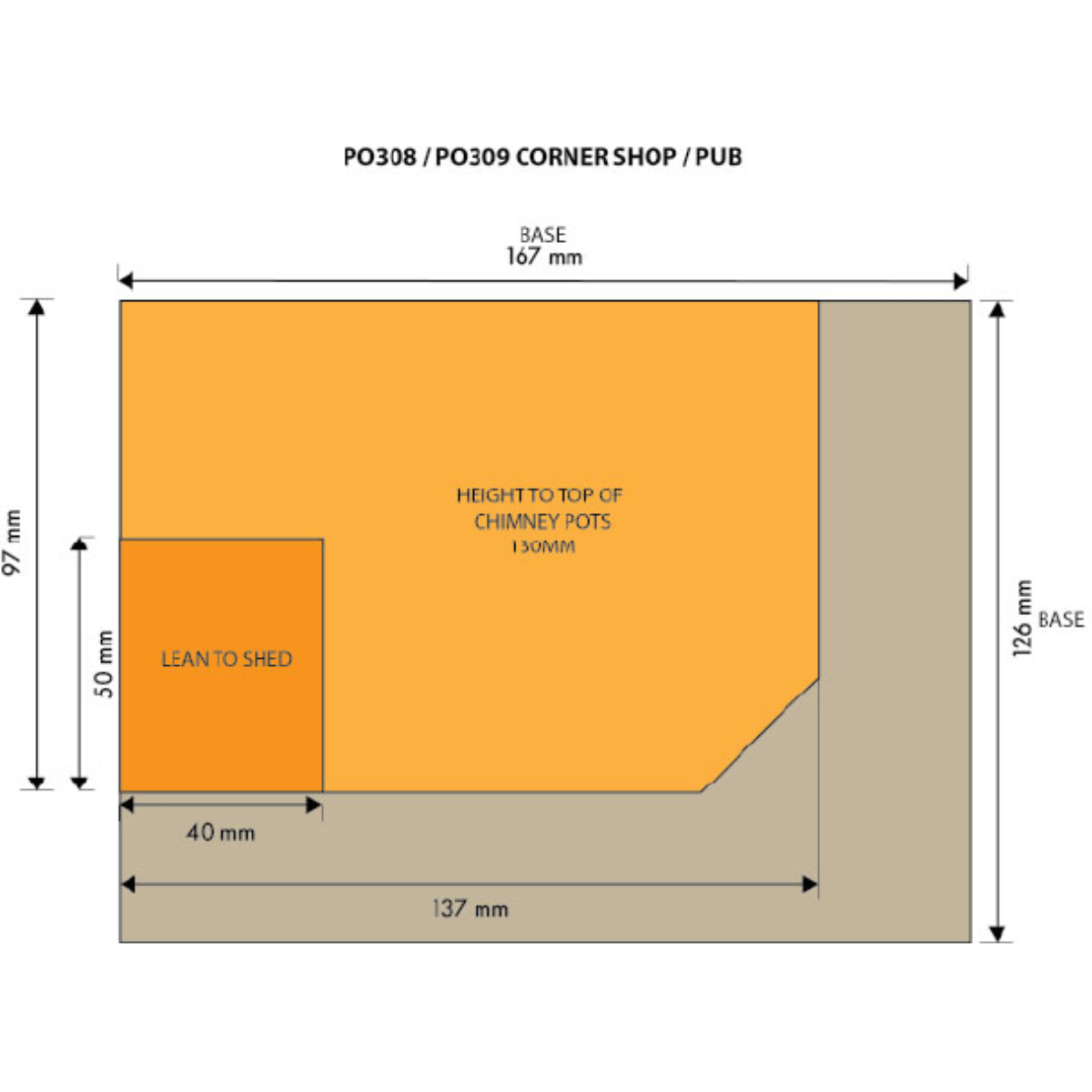 Metcalfe PO308 Brick Corner Shop / Pub Card Kit - 00/HO Gauge - Phillips Hobbies