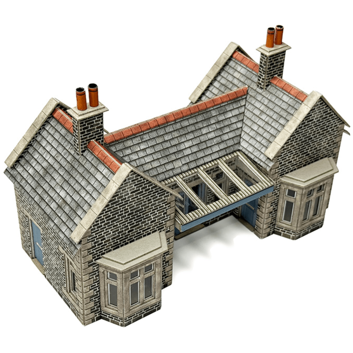 Metcalfe PO315 Little Cardleywick Station Card Kit - OO Gauge - Phillips Hobbies