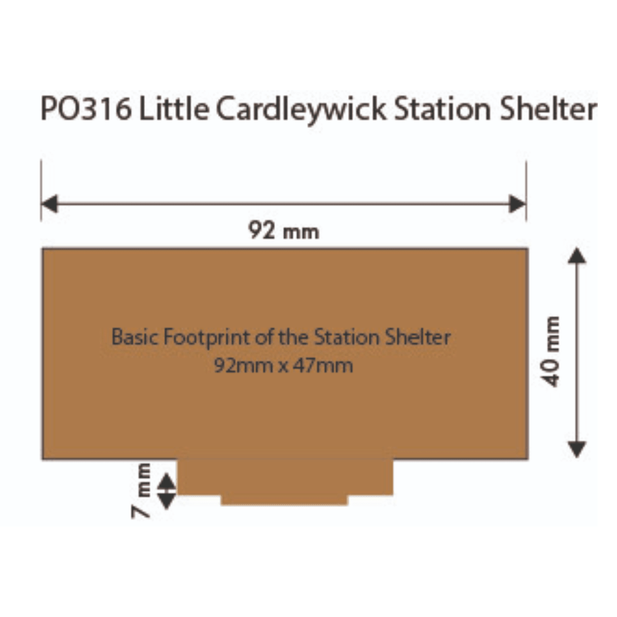 Metcalfe PO316 Little Cardleywick Station Shelter Card Kit - OO Gauge - Phillips Hobbies
