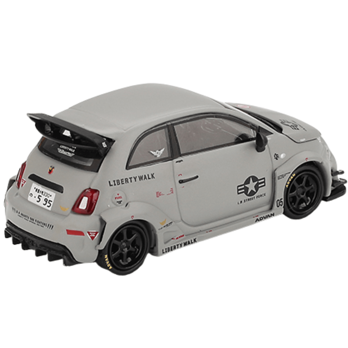 Mini GT Abarth 595 LB - Works x Abas Works Fighters (LHD) - 1:64 Scale - Phillips Hobbies