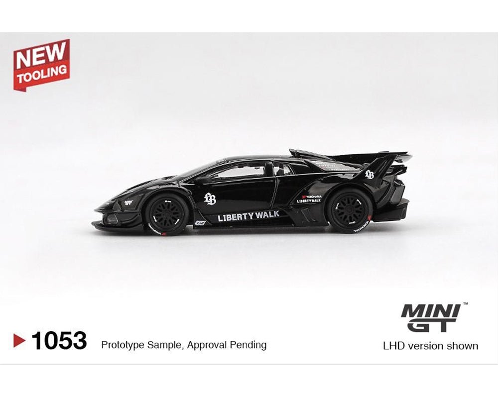 Mini GT Lamborghini LB - Silhouette Works Murcielago GT Evo Black (LHD) - 1:64 Scale - Phillips Hobbies