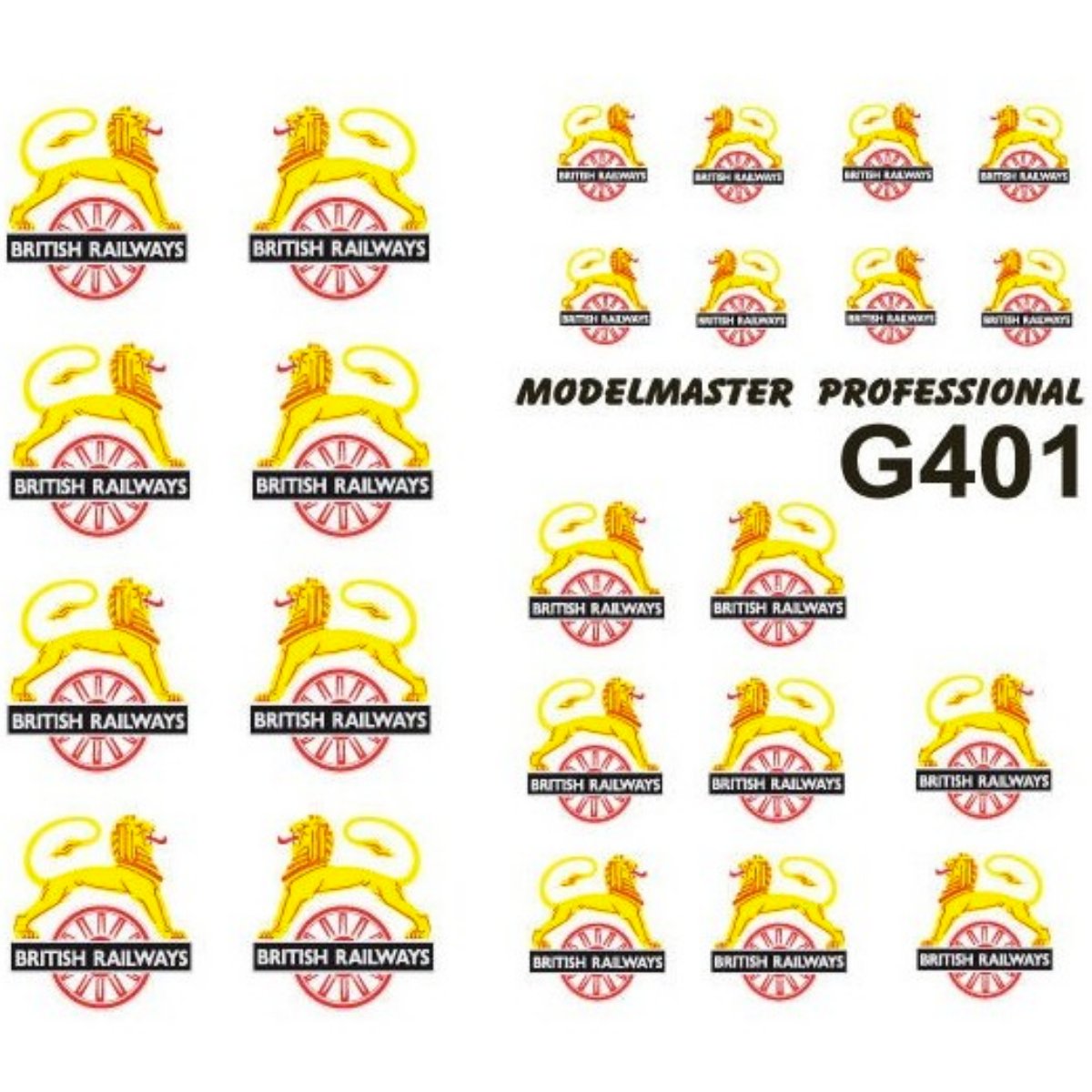 Modelmaster G401 BR Loco Emblems (1948-1956) 12 Pairs