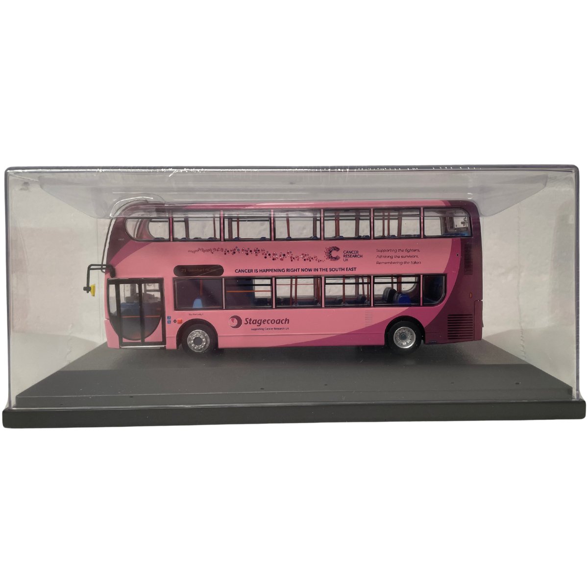 Omnidekka Models OM3B Stagecoach Enviro400 Cancer Research - 21 Gunwharf Quays - Phillips Hobbies