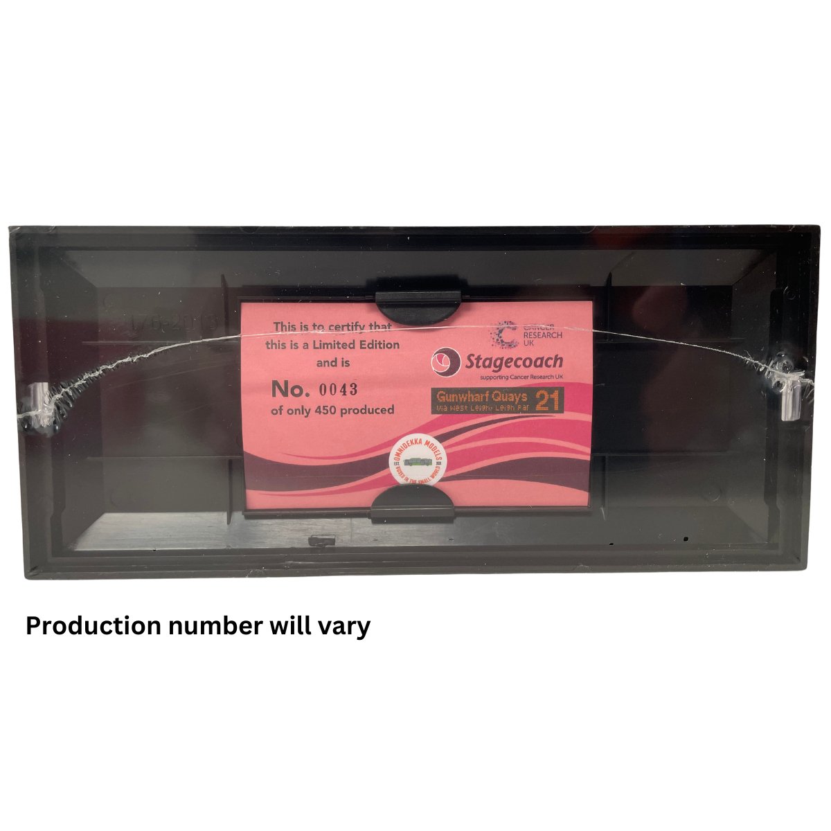 Omnidekka Models OM3B Stagecoach Enviro400 Cancer Research - 21 Gunwharf Quays - Phillips Hobbies