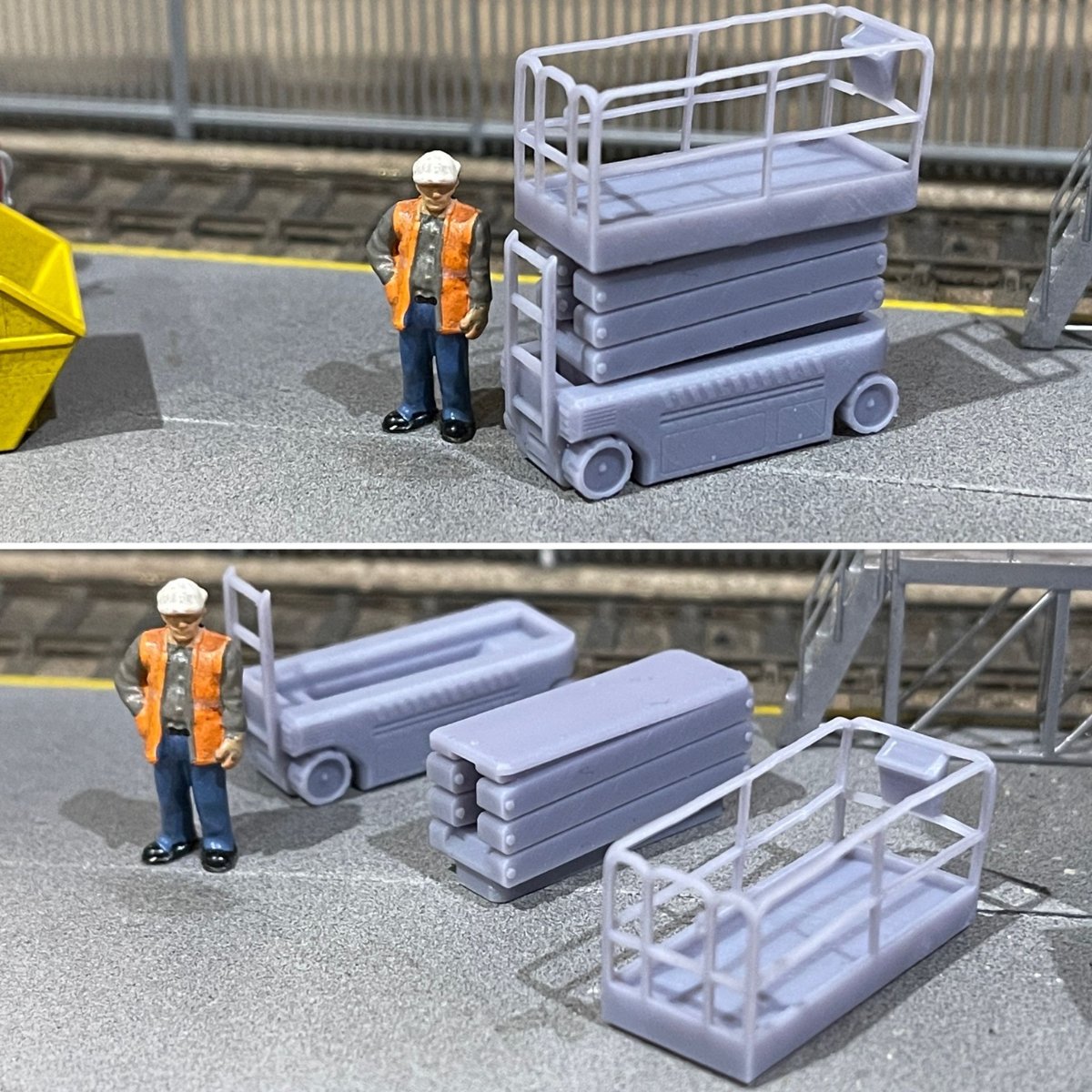 OO Gauge Scissor Lift Unpainted - Rusty Rails Modelling