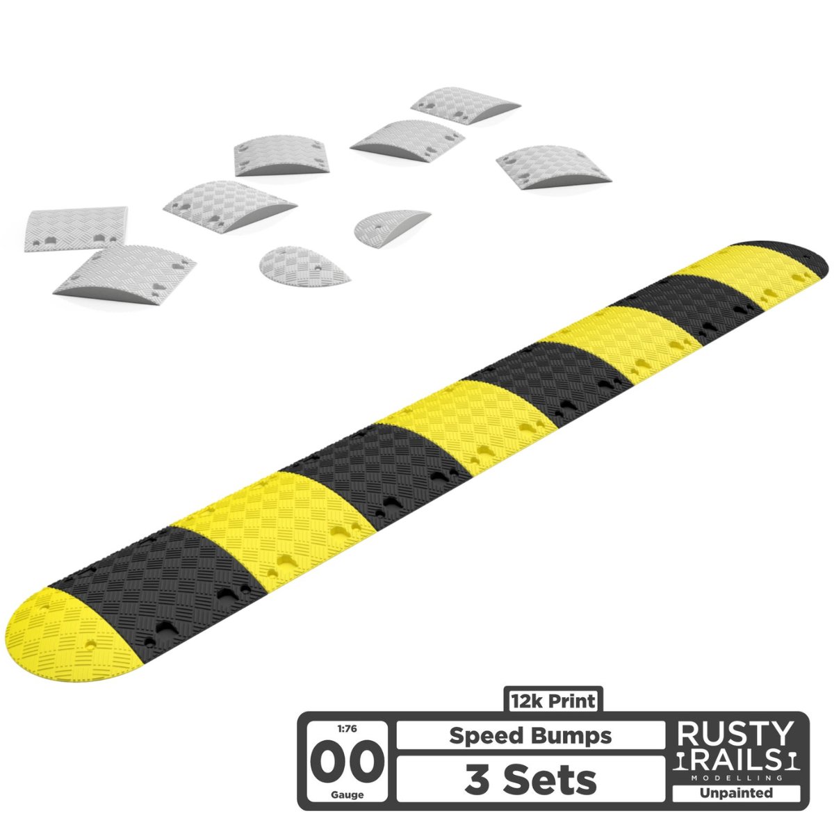 OO Gauge Speed Bumps x3 Unpainted - Rusty Rails Modelling