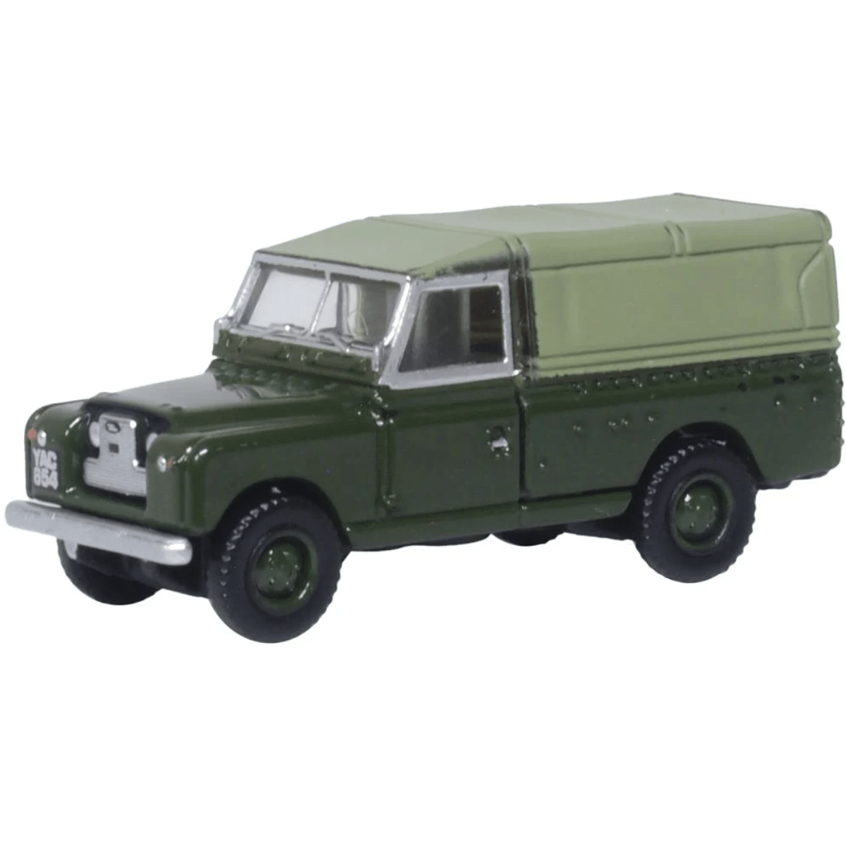 Oxford Diecast 120LAN2011 Land Rover Series 2 LWB Canvas Bronze Green - TT:120 Scale - Phillips Hobbies