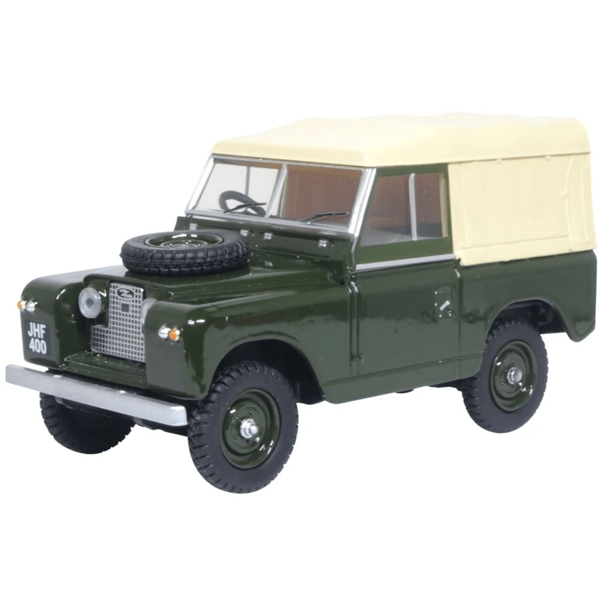 Oxford Diecast 43LR2S008 Land Rover Series II SWB Canvas Bronze Green - 1:43 Scale - Phillips Hobbies