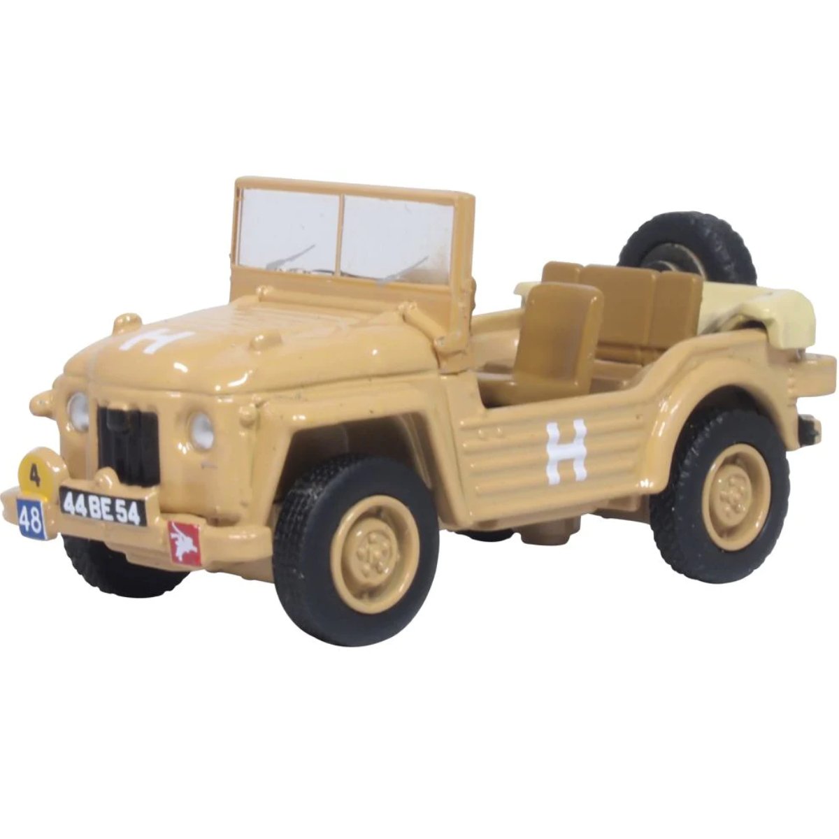 Oxford Diecast 76AC002 Austin Champ 9th Parachute Reg 16th Airborne Brg Suez 1956 - Phillips Hobbies