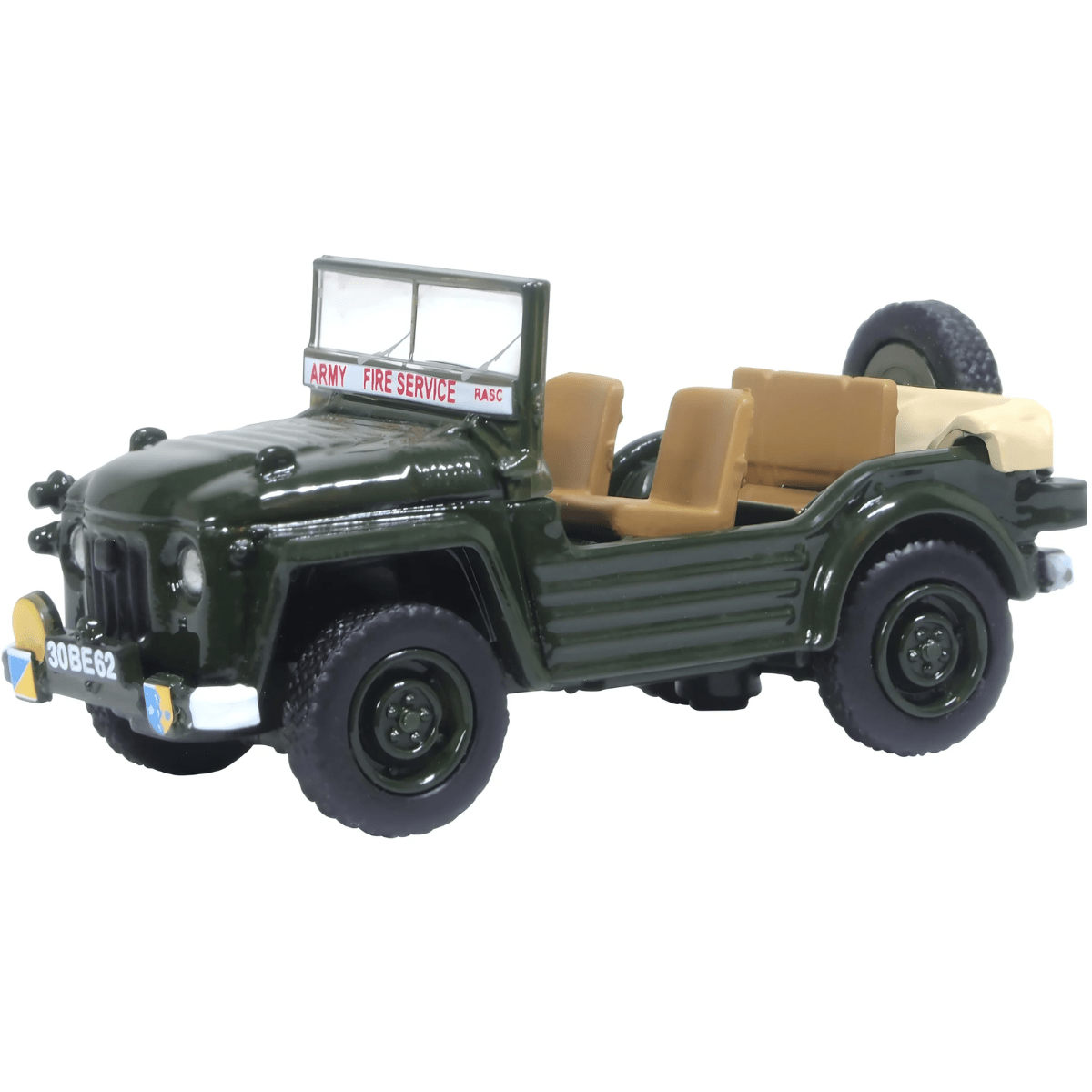 Oxford Diecast 76AC004 RASC Fire Service Austin Champ - 1:76 Scale - Phillips Hobbies