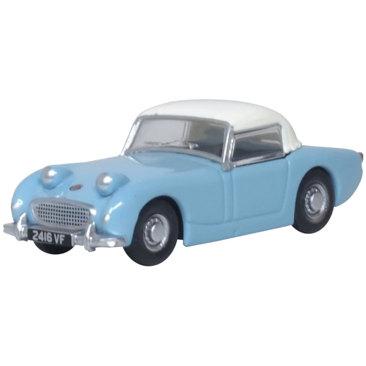 Oxford Diecast 76AHF002 Iris Blue Austin Healey Frogeye Sprite - Phillips Hobbies