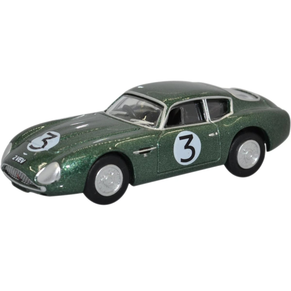 Oxford Diecast 76AMZ002 Aston Martin DB4GT Zagato 2 Vev Jim Clark Goodwood 1961 - Phillips Hobbies