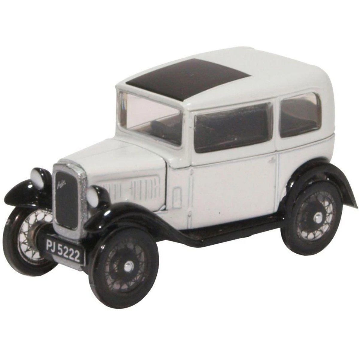 Oxford Diecast 76ASS006 Austin Seven Saloon Light Grey - Phillips Hobbies