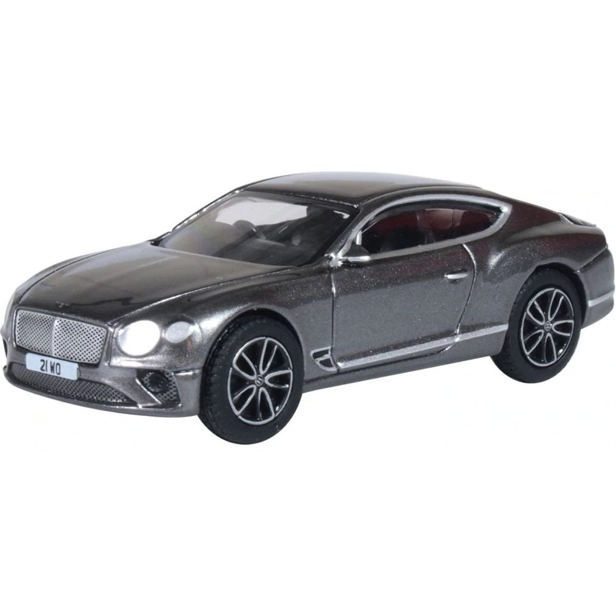 Oxford Diecast 76BCGT002 Bentley Continental GT Tungsten - Phillips Hobbies