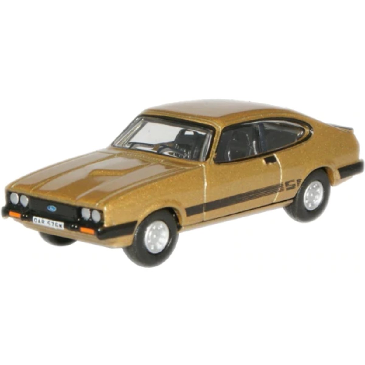 Oxford Diecast 76CAP002 Solar Gold Ford Capri MkIII - Phillips Hobbies