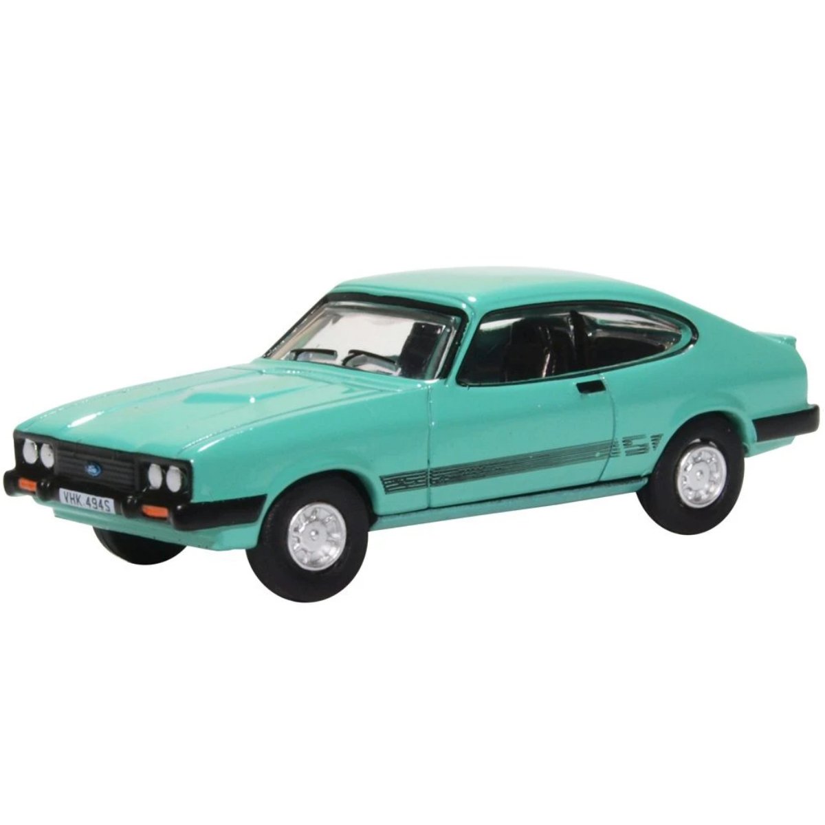 Oxford Diecast 76CAP009 Ford Capri MKIII Peppermint Sea Green - Phillips Hobbies