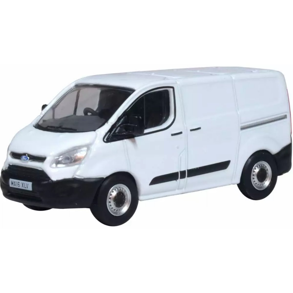 Oxford Diecast 76CUS002 Ford Transit Custom White - 1:76 Scale Diecast Model