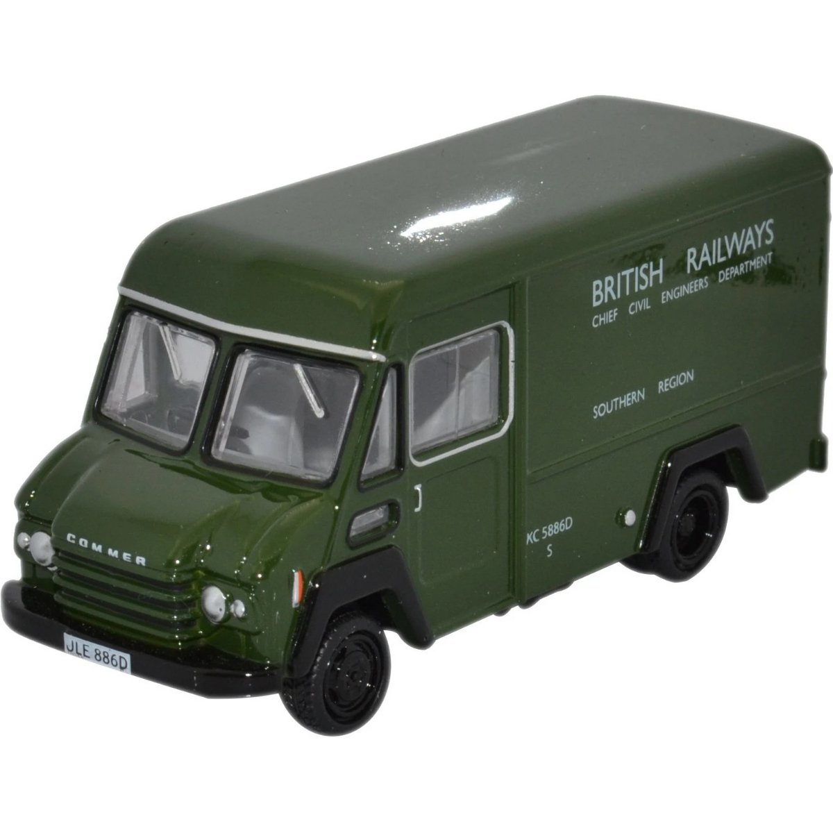 Oxford Diecast 76CWT001 Commer British Railways Green - 1:76 Scale Model