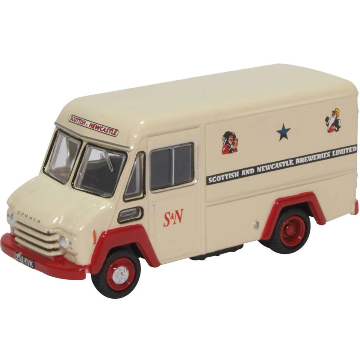 Oxford Diecast 76CWT004 Commer Walk Thru Scottish & Newcastle - 1:76 Scale Model
