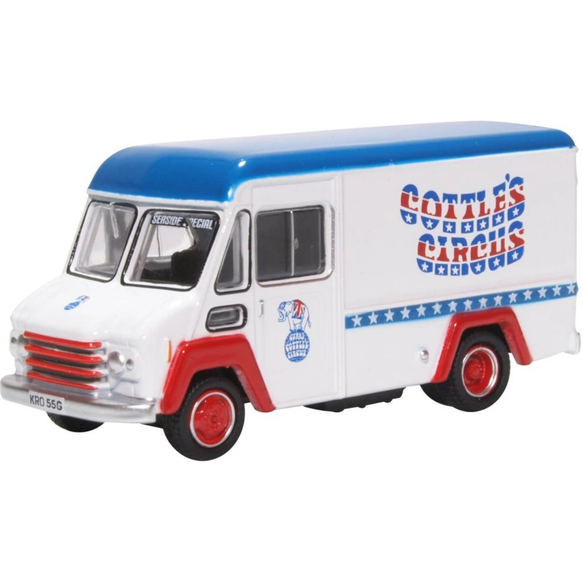 Oxford Diecast 76CWT008 Gerry Cottles Circus Commer Walk Thru - 1:76 Scale Model