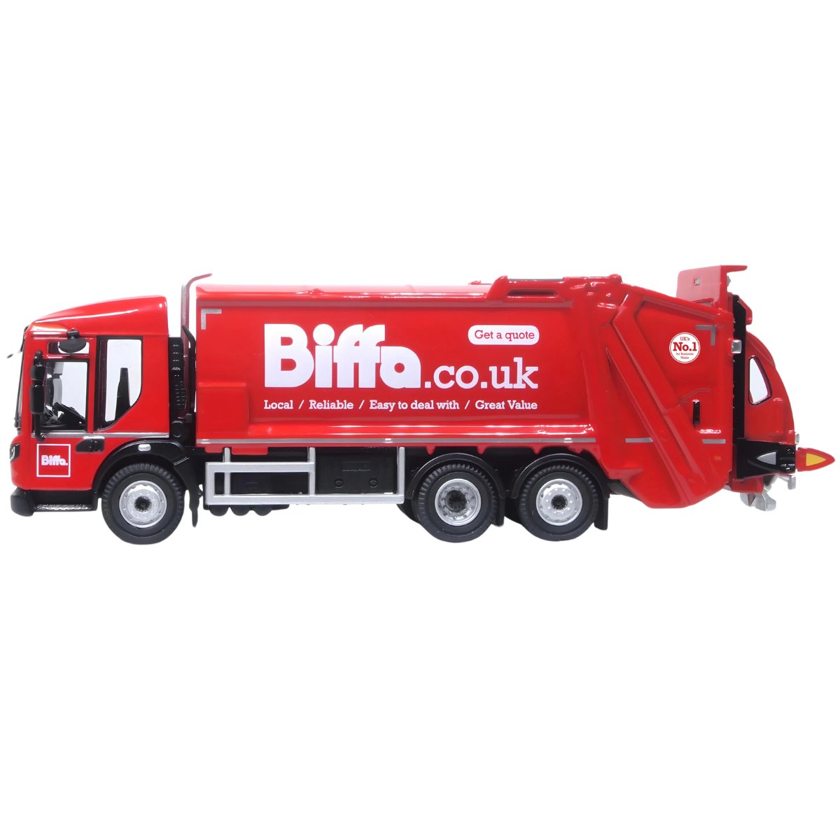 1:76 Scale Refuse Truck from Oxford Diecast. Livery Biffa