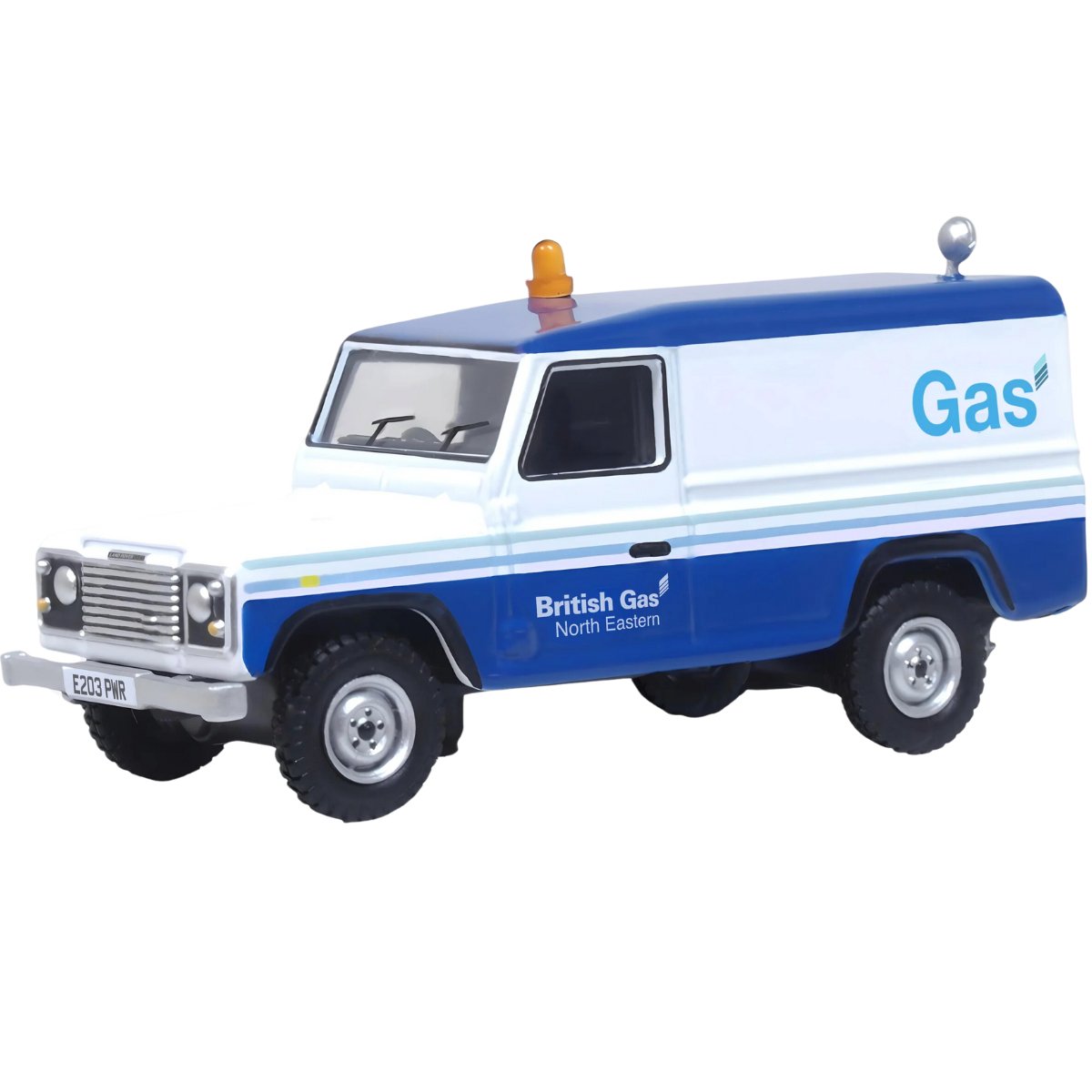 1:76 Scale Model Oxford Diecast 76DEF019 Land Rover Defender LWB British Gas