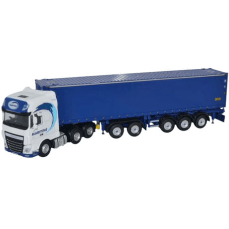 Oxford Diecast 76DXF001 DAF XF Euro 6 Combitrailer Container Maritime Transport - 1:76 Scale Model - Phillips Hobbies
