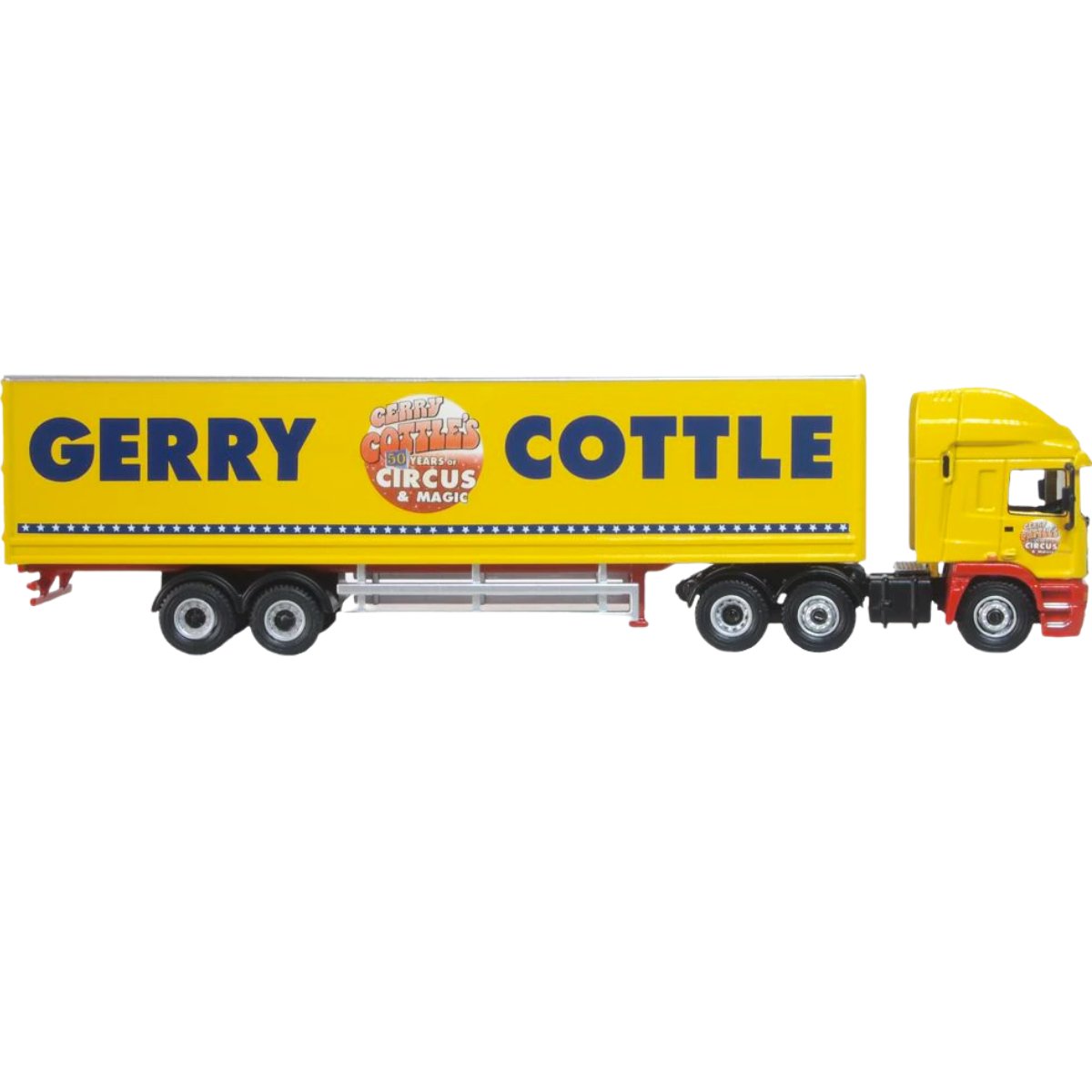 Oxford Diecast 76EC004 Gerry Cottle's Circus ERF EC Box Trailer - Phillips Hobbies